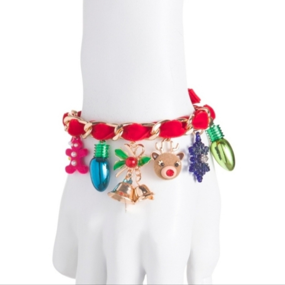 Betsey Johnson Santa Baby Charm Bracelet